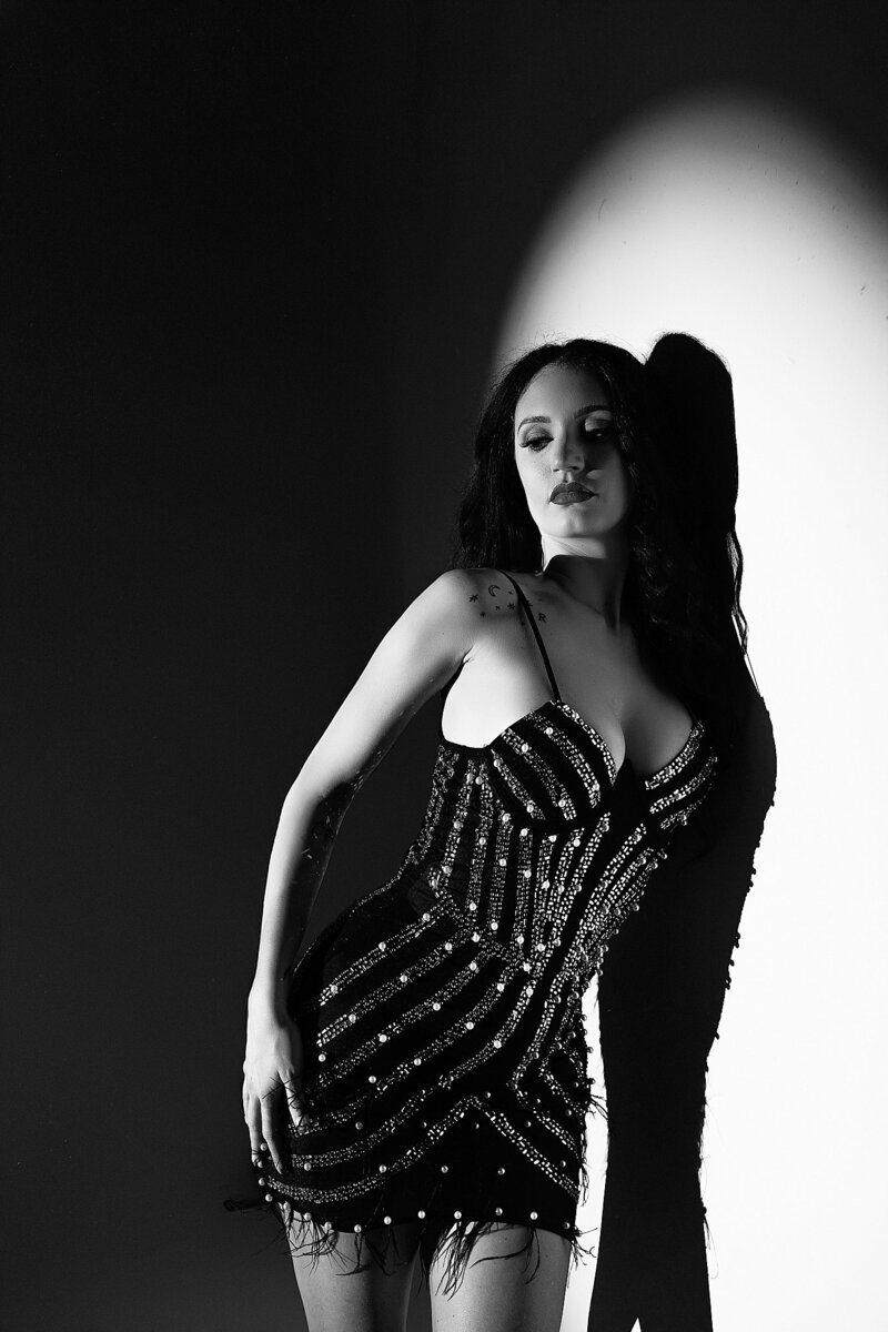 Luxury boudoir photo shoot in Austin with professional styling