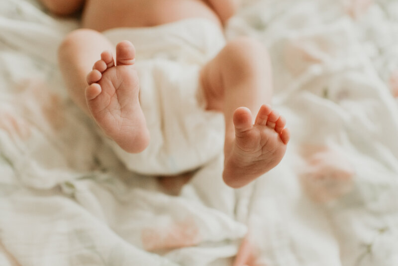 newborn baby feet