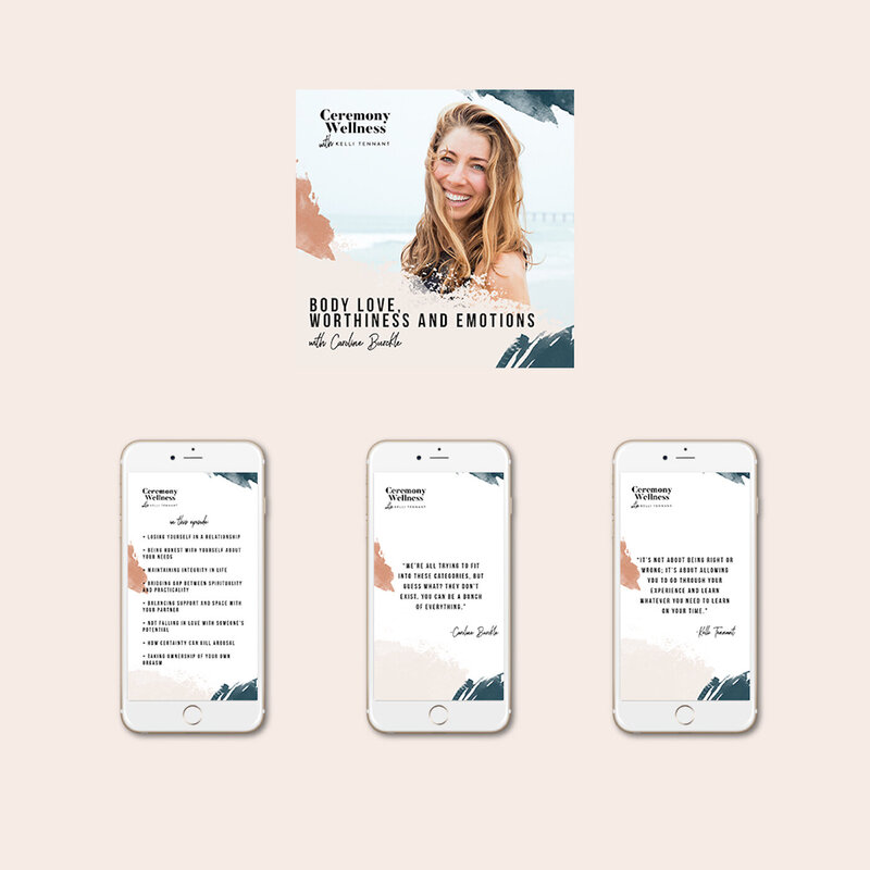 branding, podcast logo, health and wellness brand based in los angeles, california, business cards
