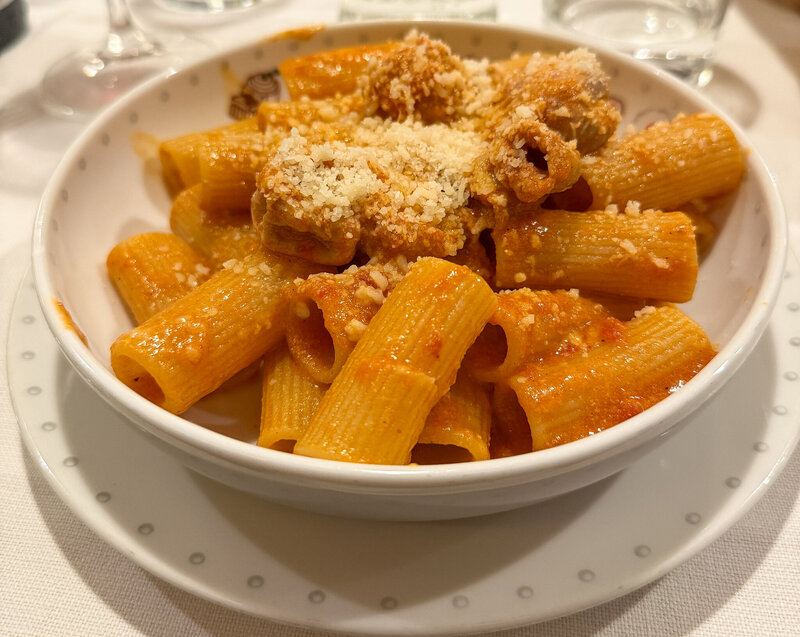 Pasta at Armando al Pantheon in Rome, Italy
