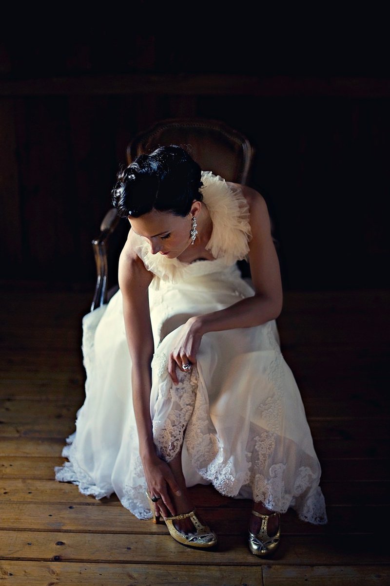 Rustic same-sex wedding at The Barn at Walnut Hill in Maine