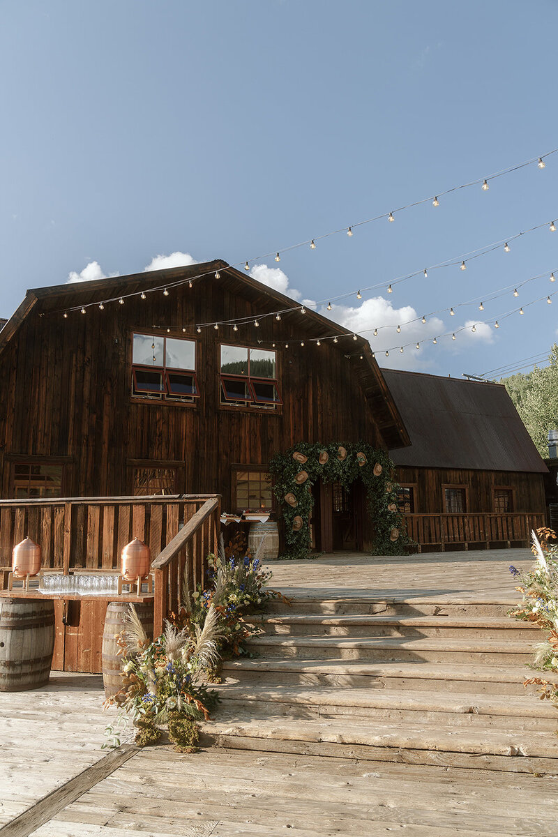 Western wedding set up at Gorrono Ranch
