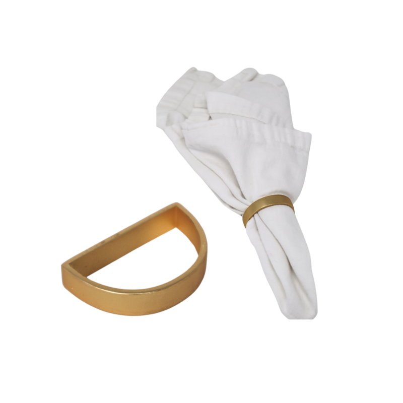 RACHELLE Gold Napkin Rings