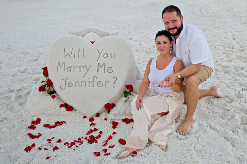 surprise proposal photographer in Destin Florida