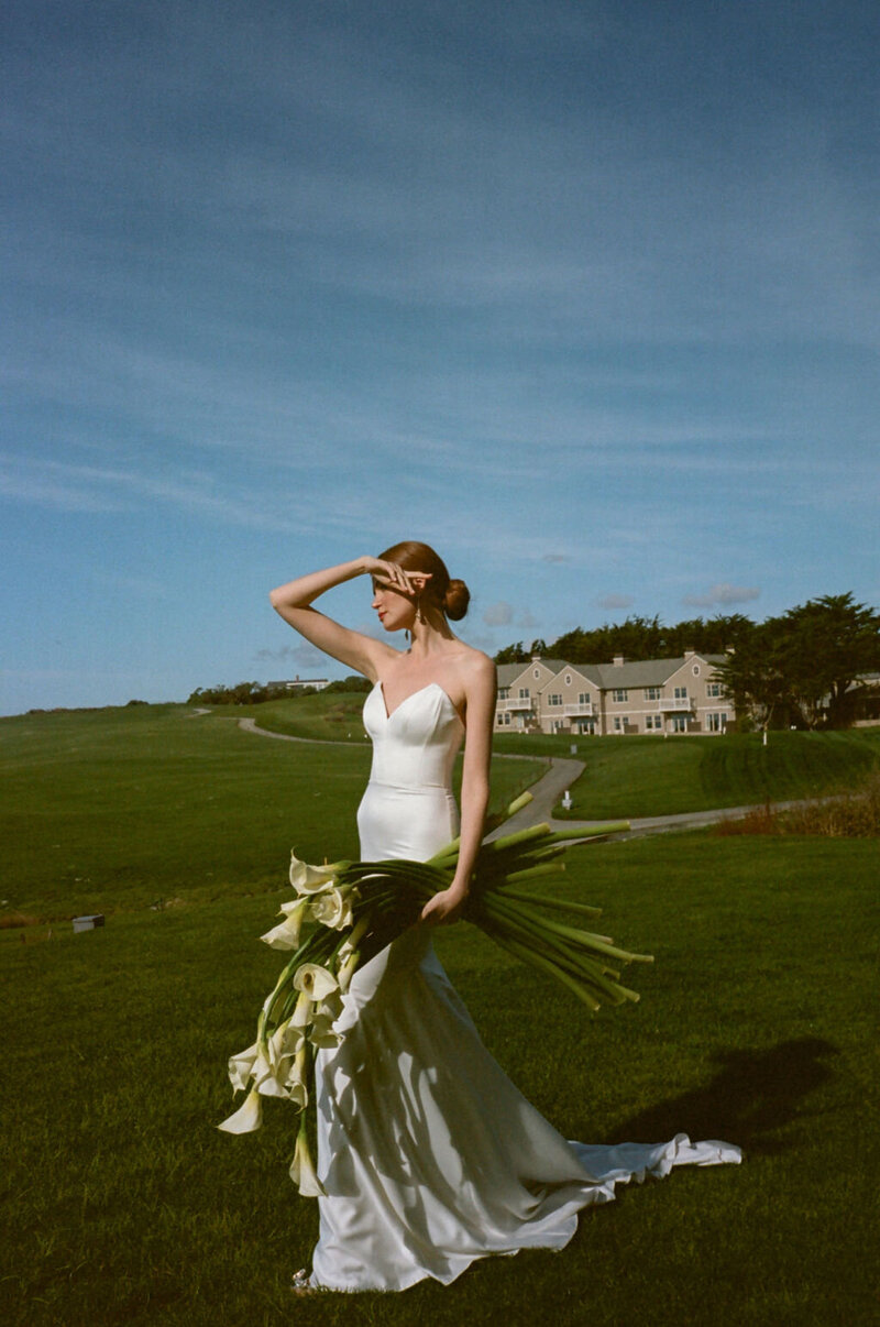 Bride and Flowers | Nicole Chapman Design