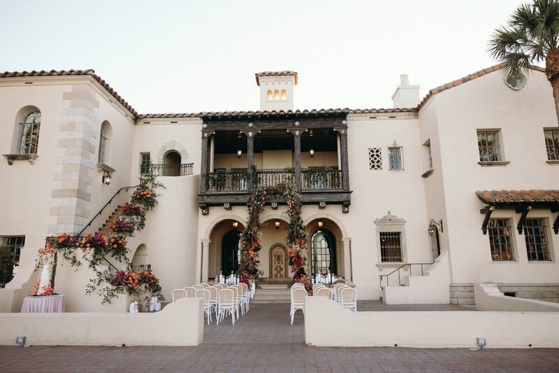 Outdoor manor wedding venue in Naples Florida captured by a Naples Florida wedding photographer, Priscila Del Cristo.