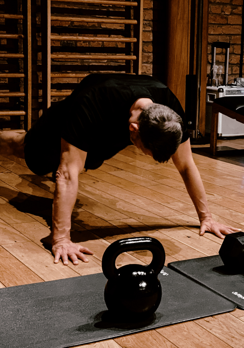 Women in her 60's personal training with KT Chaloner