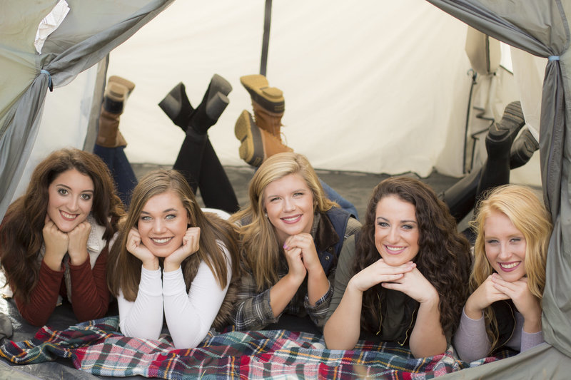 Senior street team tent/camping photoshoot