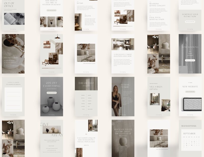 Earthy Instagram templates 4:5 Fern & Fig 18