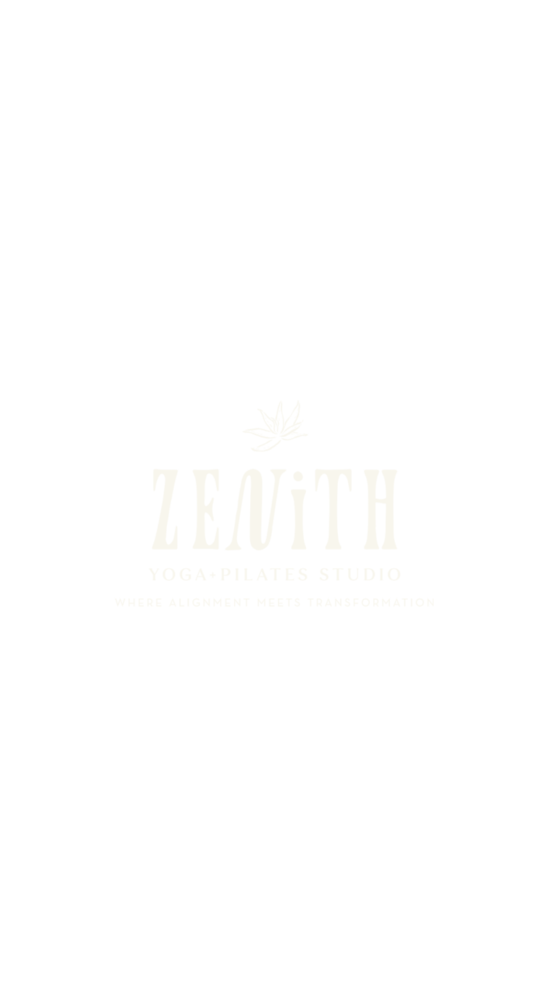 Primary logo design for Zenith Yoga Studio, showcasing a clean and professional typeface that reflects their peaceful, welcoming brand.