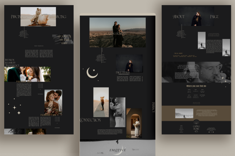 Showit website template by dunn design co