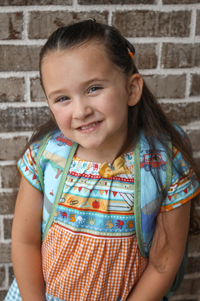 Bella 1st Day of School Edit