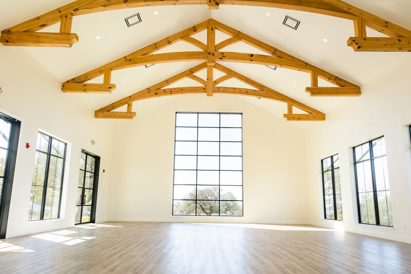 Storie Hall at the Arlo Wedding Venue in Dripping Springs, Texas.