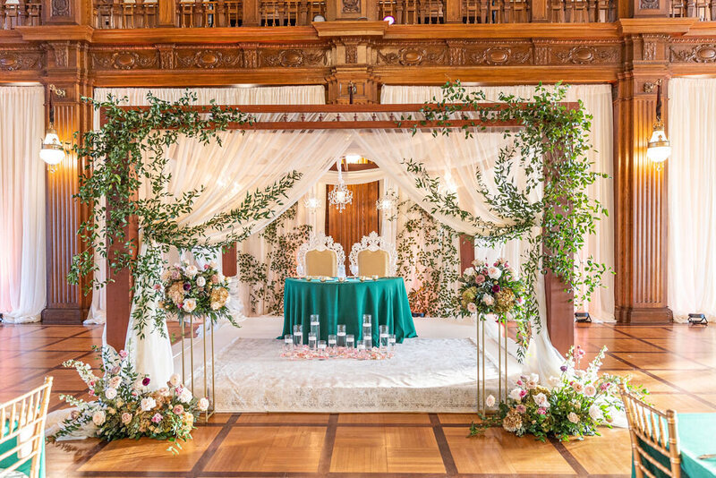 flowers and greenery for a colorful Indian wedding