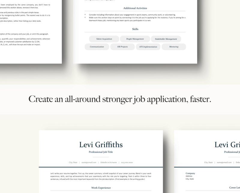 ATS-FRIENDLY RESUME + COVER LETTER