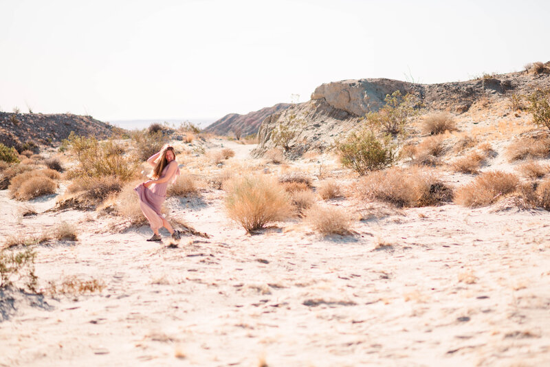 Adventure Intimate Portrait Outdoor Boudoir Desert Gown-48