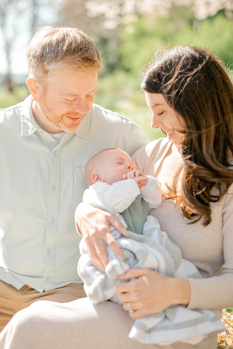 Cherry Blossom Newborn Photos Seward Park1-2