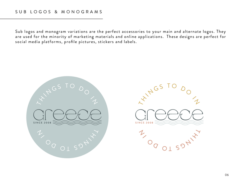 Things to do in Greece - Brand Identity Style Guide_Logo Variations