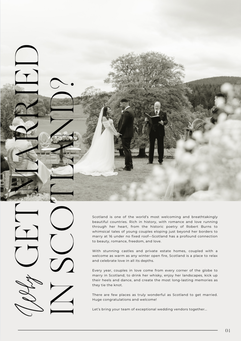 International Wedding Planner List Scotland