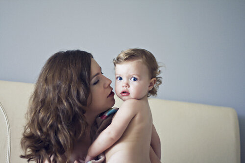 Color image of mom with her baby girl
