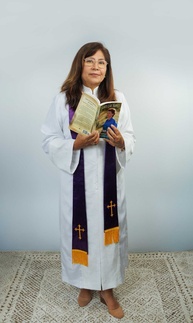 Rev. Carmen Bocanegra, minister of the Church Universal and Triumphant® Teaching Center of Miami, serving the South Florida community with devotion to the sacraments and the teachings of the Ascended Masters.
