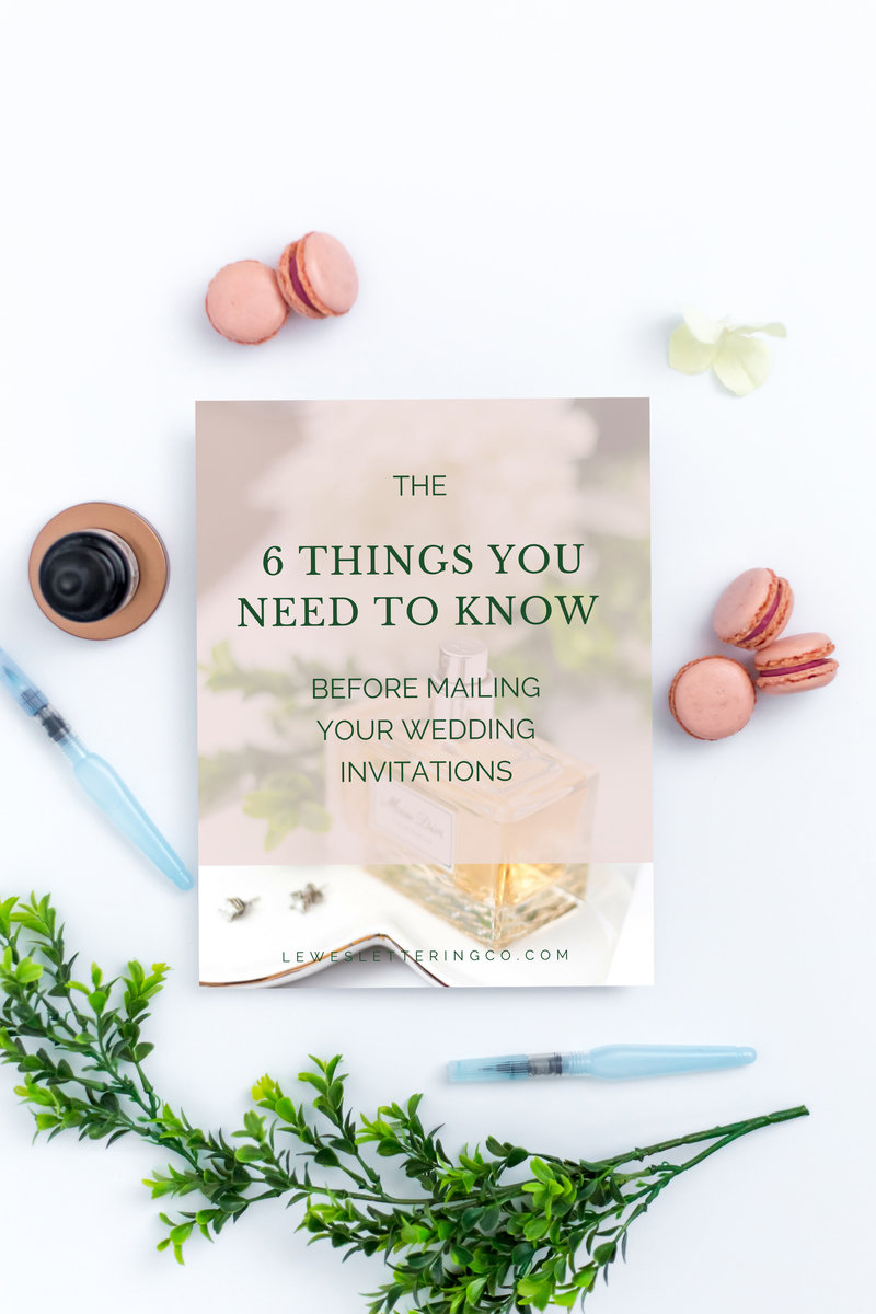Download your guide to learn the 6 things to know before mailing your wedding invitations