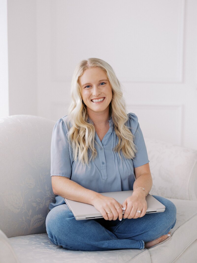 Professional headshot of wedding photographer husband and wife team for brand update, taken by North Carolina brand photographer Casie Marie