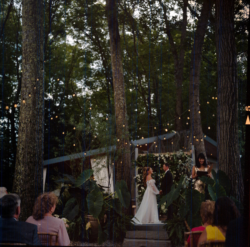 beautiful wedding on film with a vintage feel