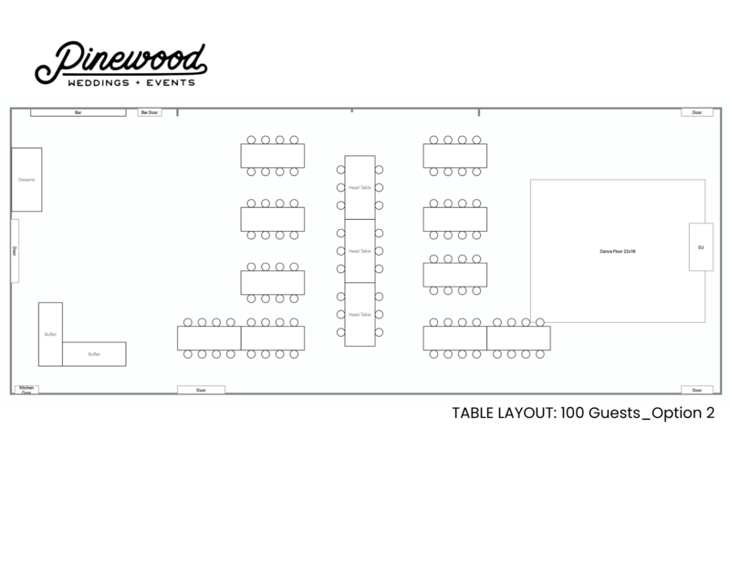 Pinewood Weddings and Events - Modern Wedding and Event Venue in Minnesota's Pine Forest - Talbe Layouts - 8