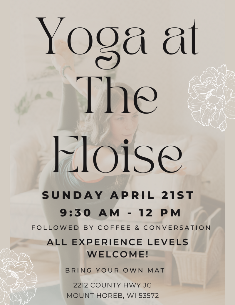 Flyer for Yoga at The Eloise