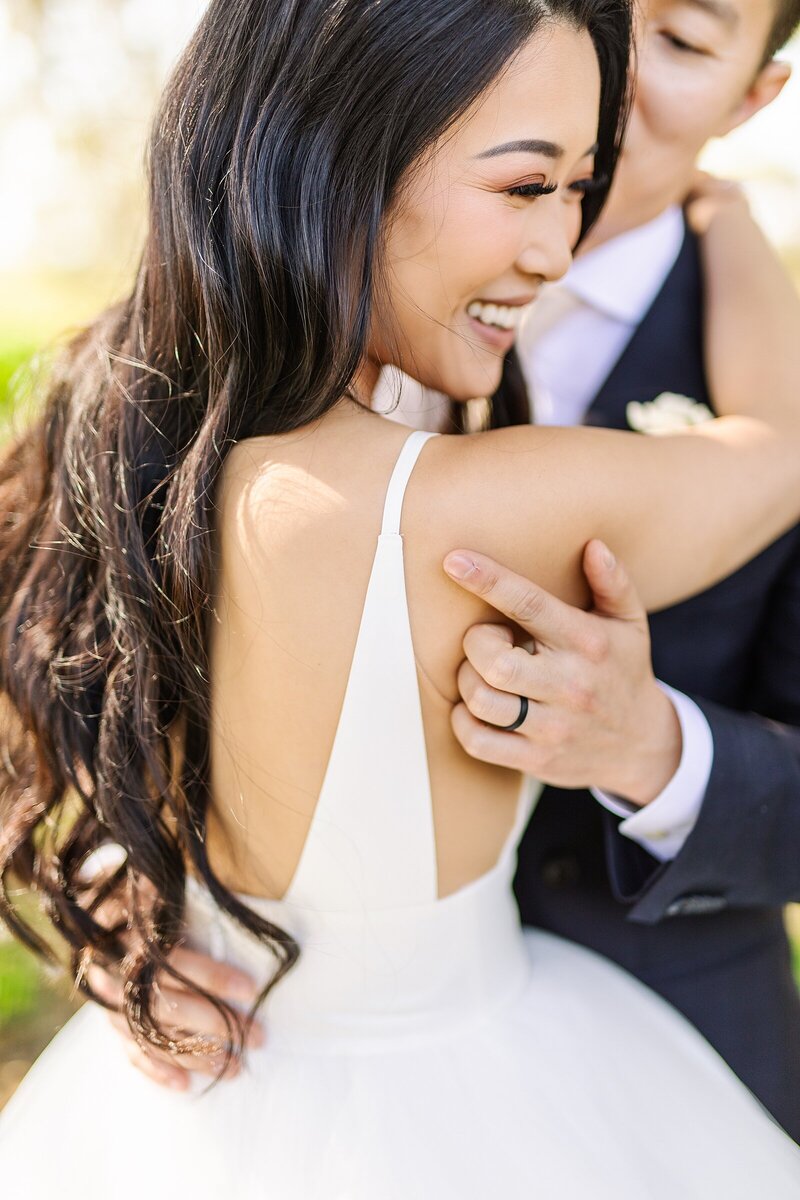 Bride and groom portraits photographed and filmed by Sherr Weddings in Vista.