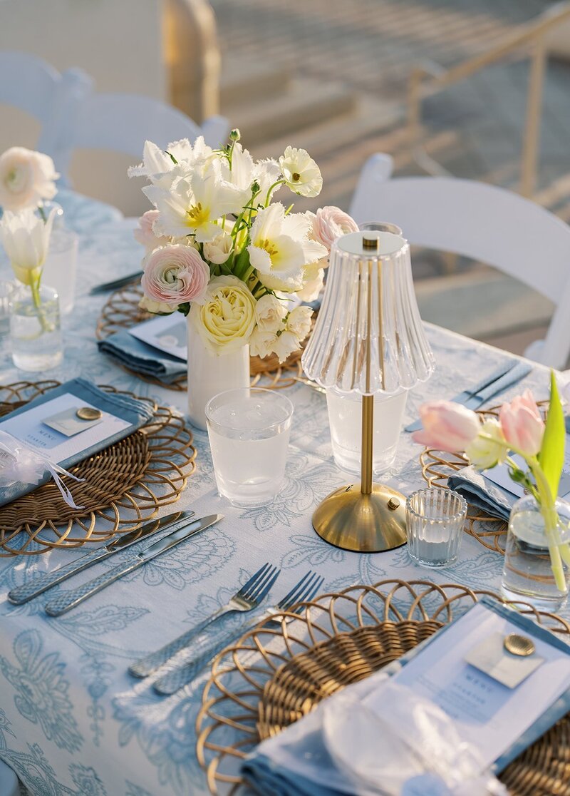 wedding reception table to show wedding planner south jersey