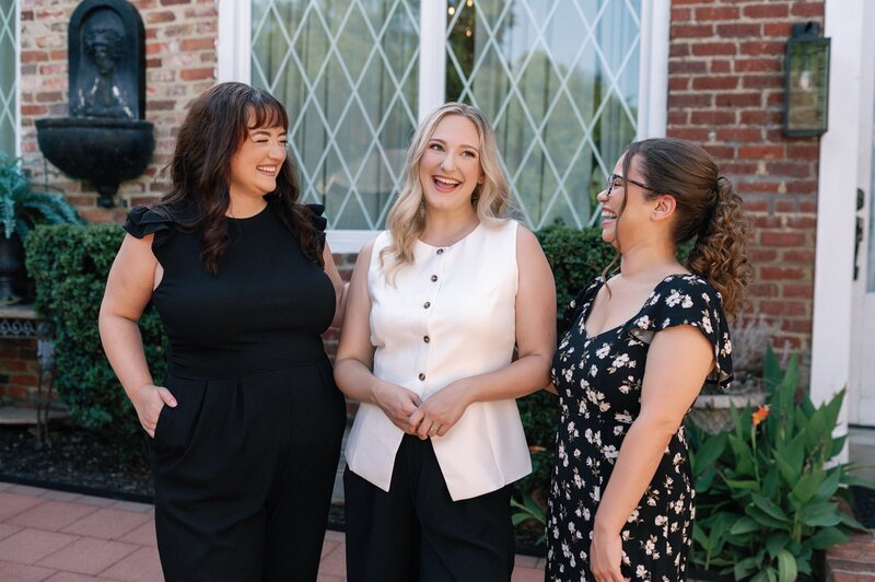 three women in playful photo