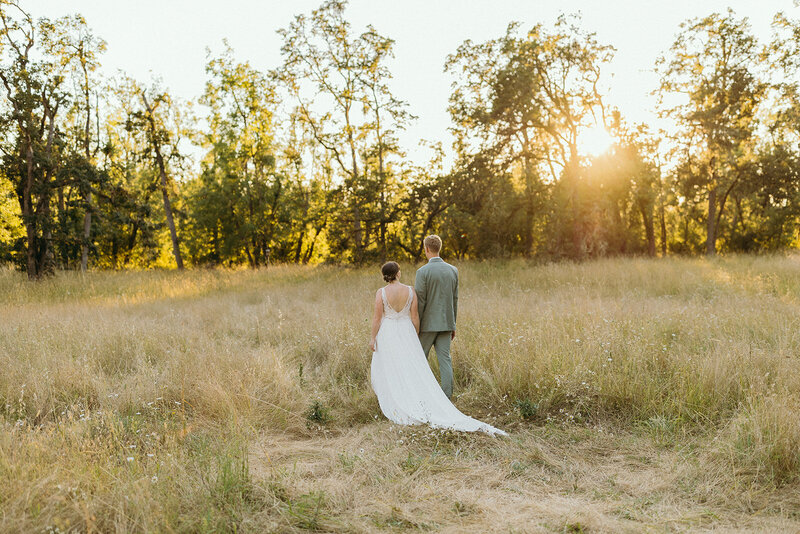 Bohemian wedding party photos