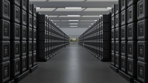 Ember cubes stacked in rows