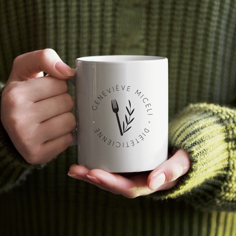 Green and White Coffee Mug Mockup Instagram Post