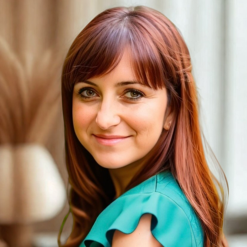 Alicia, women’s therapist at Inherent Strength, providing virtual counseling and coaching in a professional telehealth setting.