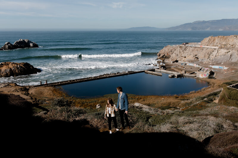 A winter engagement session in San Francisco