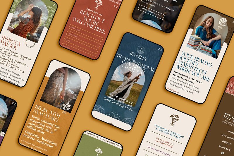 Bold Showit Website and Whimsical Branding for a Coach - Create & Wander