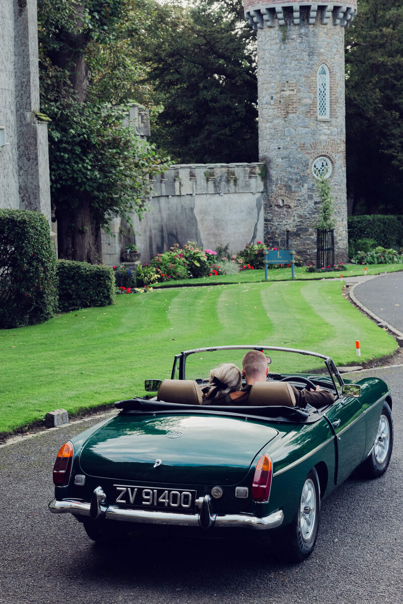 A wedding engagement photo shoot at Luttrellstown castle in Dublin Ireland