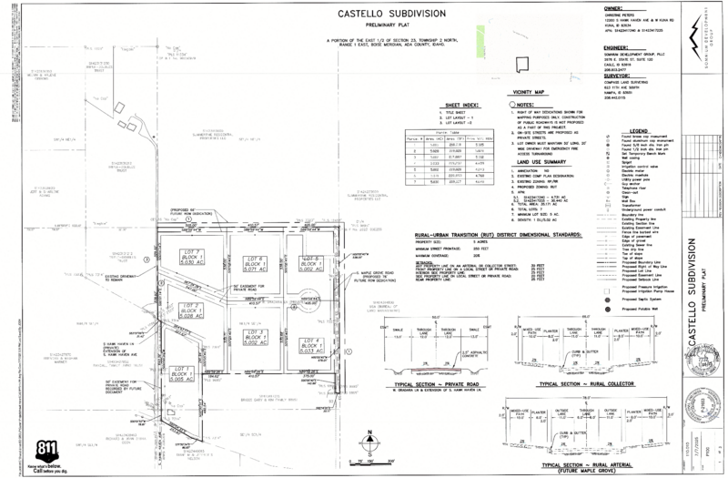 Real estate development site walk-through in Meridian