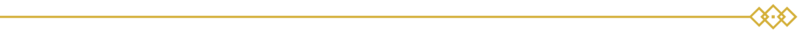gold line accent with art deco detail at the end