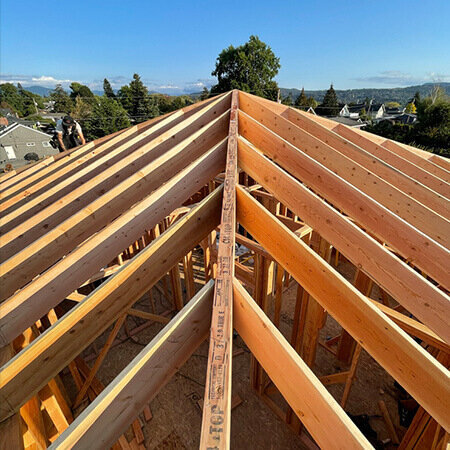 New roof installed during home addition remodel in Bellingham