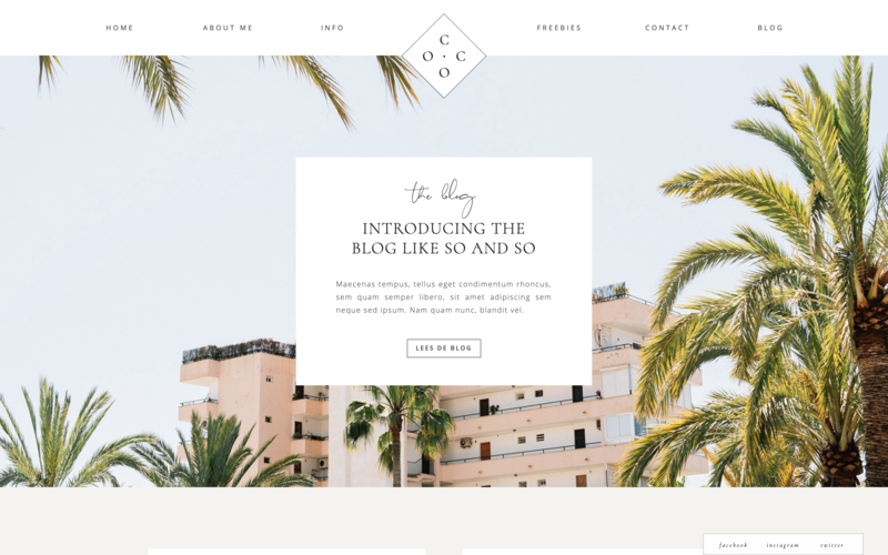Showit theme for coaches and creatives - minimalistic, elegant & classy 06