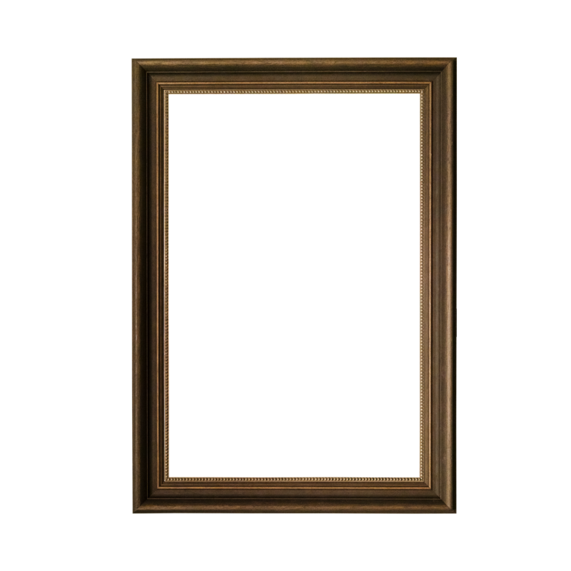 brown frame for photograph