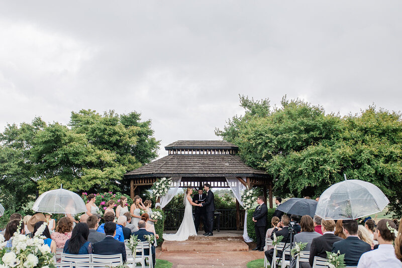 outdoor wedding ceremony at Hidden Meadows Joanna Monger Photography