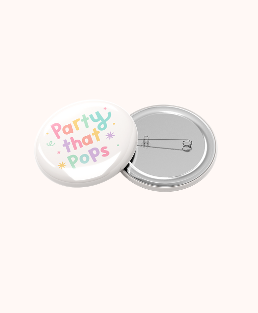 playful, colorful logo for party planner