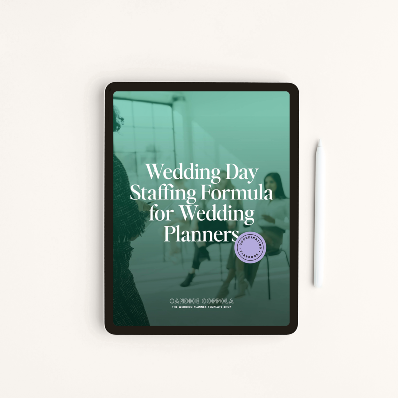 Wedding Day Staffing Formula