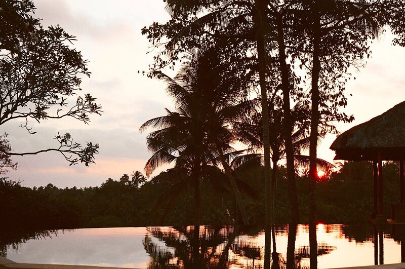 Image of sunset at pool from Travel photographer at ADP Studio