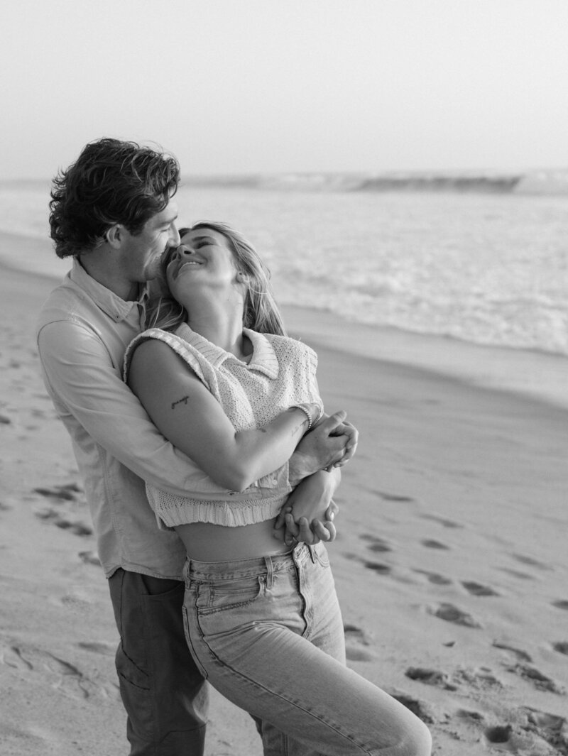 forehead kiss on the beach